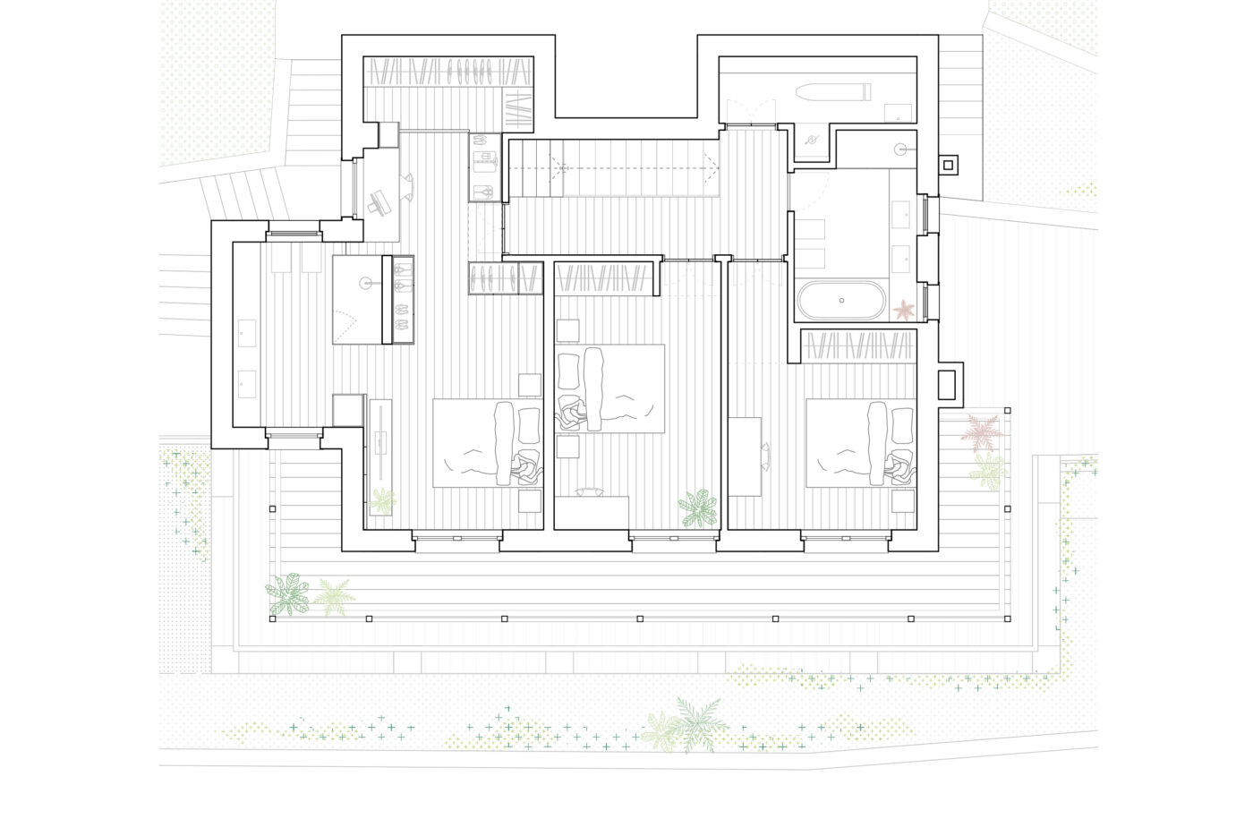 House on Lugano lake — Floor Plan