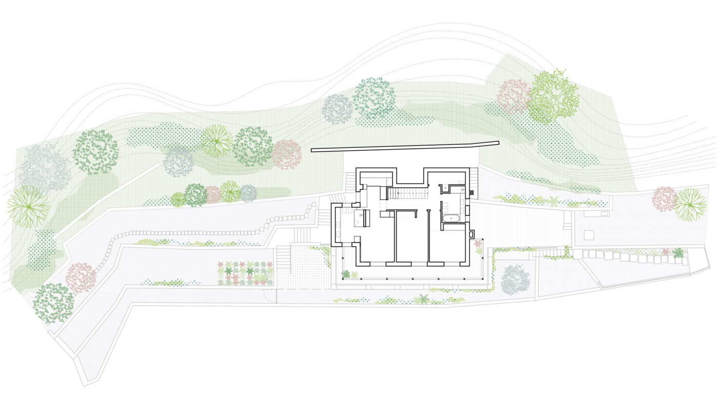 House on Lugano lake — Floor Plan