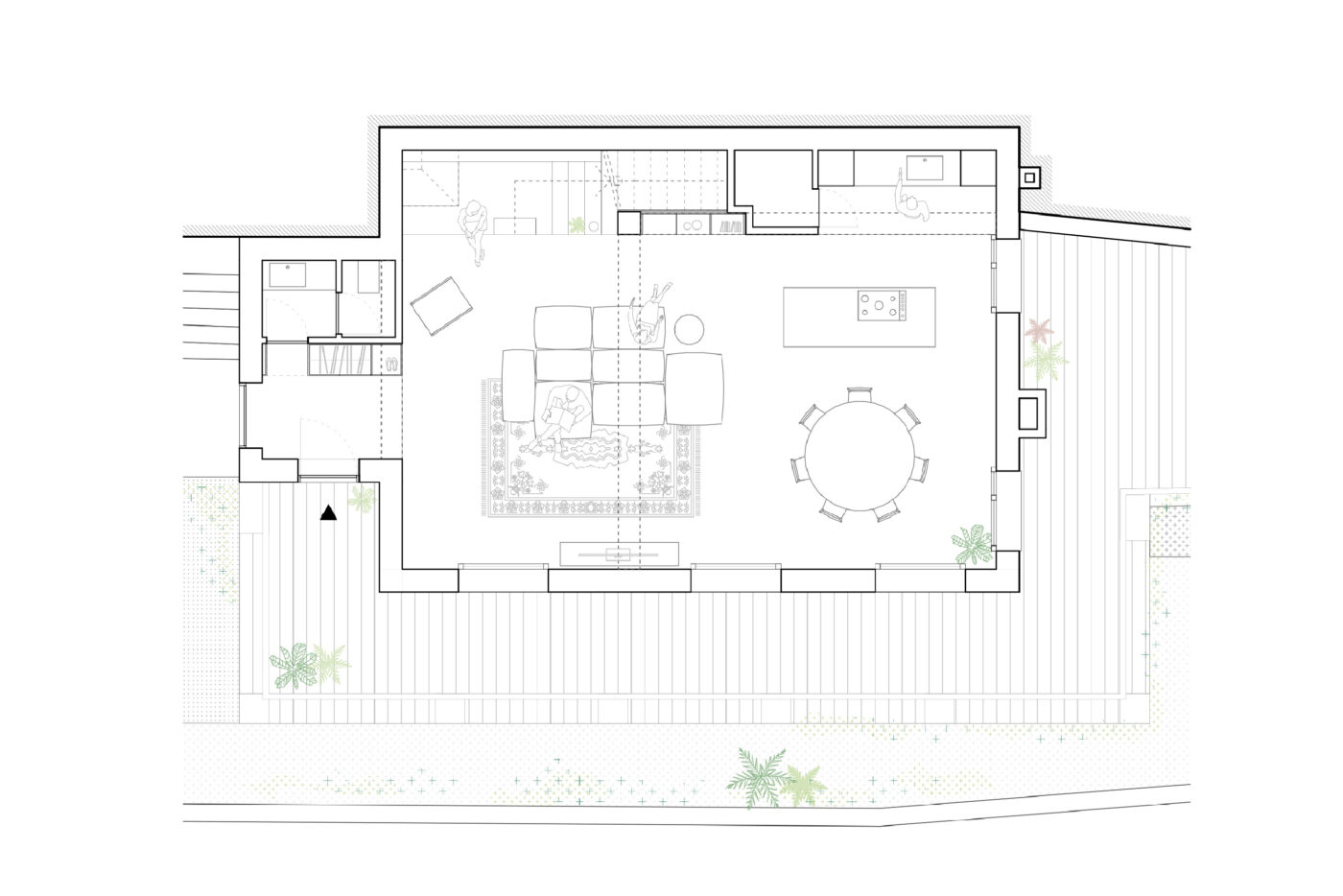 House on Lugano lake — Floor Plan